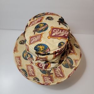 Vtg Schlitz Beer Bucket Fishing Hat 